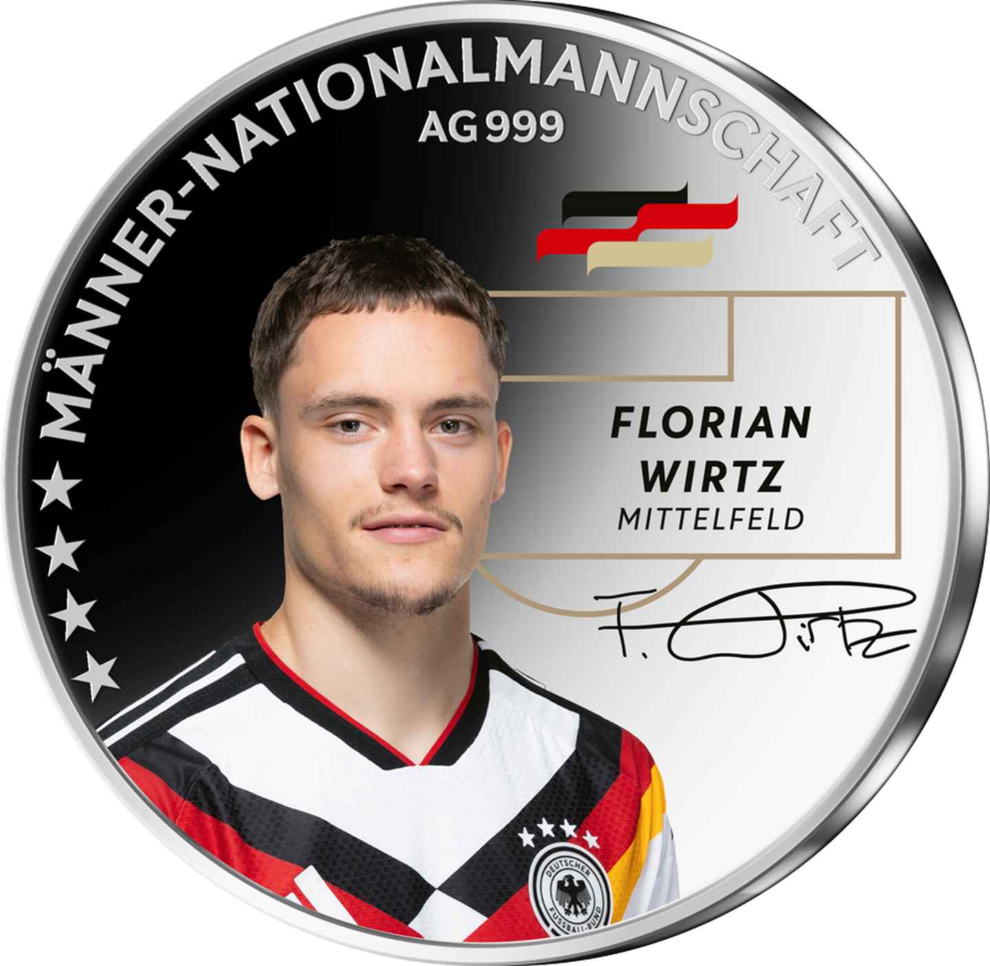 Die Vorderseite des Motivs „Florian Wirtz”