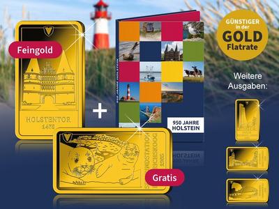 Exklusive Goldbarren-Kollektion "950 Jahre Holstein" – Ihr Doppelstart