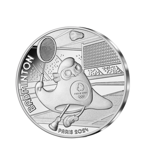 La monnaie de 10 € argent « Paris 2024 - Mascotte Badminton » 2023