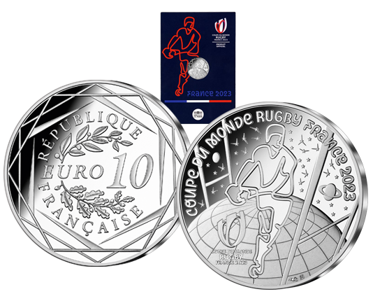 Monnaie française  10 Euros « Coupe du monde de Rugby » 2023