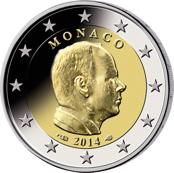 2 euro münze monaco 2014