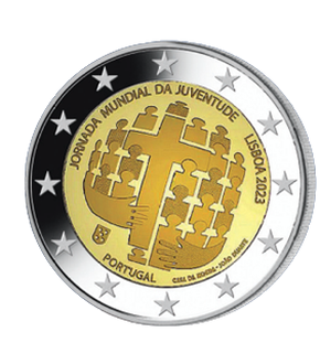 Monnaie 2€ commémorative « Journée mondiale de la jeunesse à Lisbonne - Portugal 2023 » 