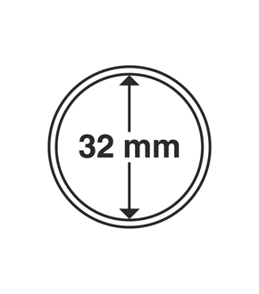 Münzkapseln GRIPS 32 mm, 10er Pack