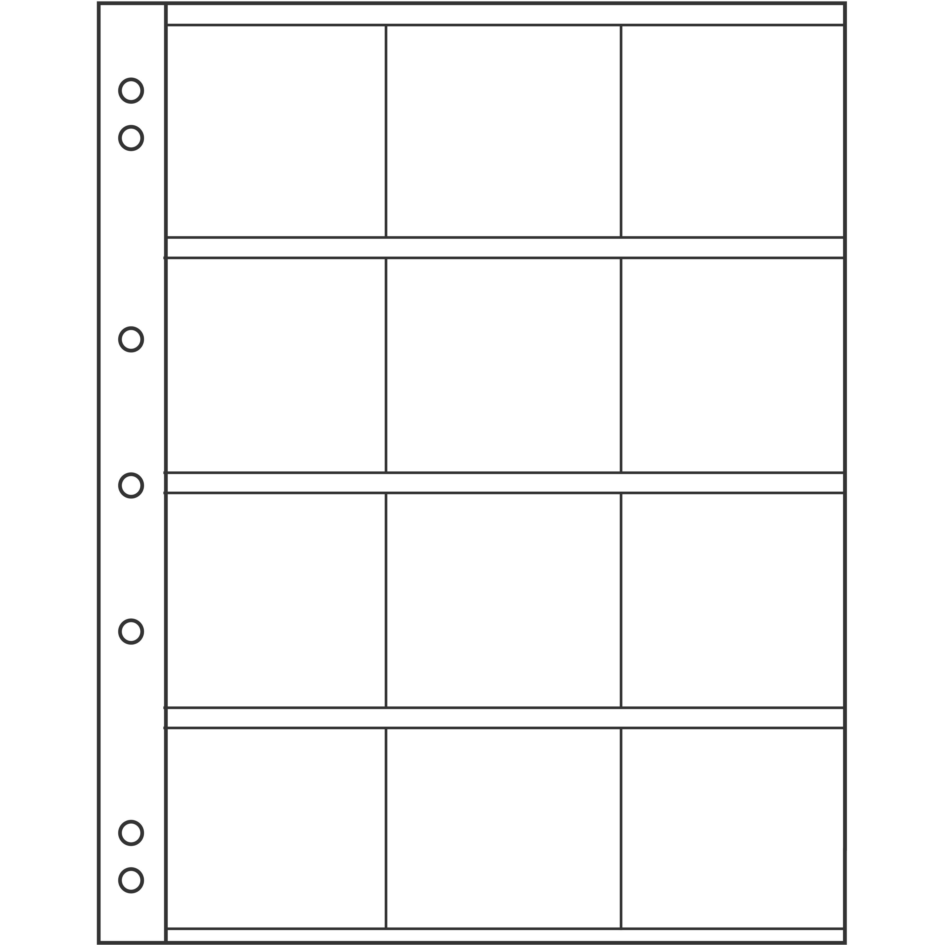 Münzhüllen NUMIS, für 12 Münzrähmchen (50x50 mm), 5er Pack