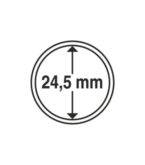 Münzkapseln GRIPS 24,5 mm, 10er Pack
