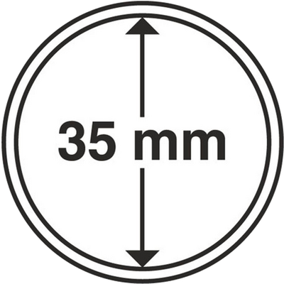 Münzkapseln GRIPS 35 mm, 10er Pack