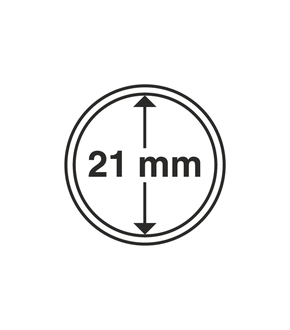 Münzkapseln GRIPS 21 mm, 10er Pack