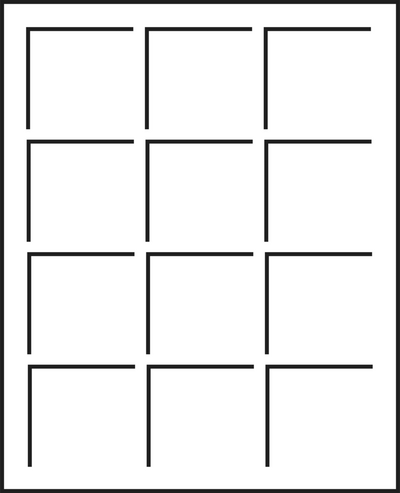 Münztableau S für 12 Münzen bis 50 mm Ø, blau, 2er Pack