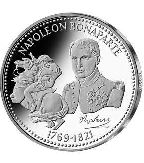 Nos Grands Hommes : Frappe en argent pur «  Napoléon Bonaparte »
