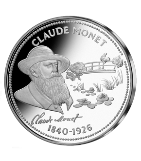 Nos Grands Hommes: Frappe en argent pur «Claude Monet»