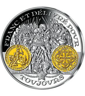 Frappe en argent pur 2000 ans d'histoire monétaire française: «Franc à Cheval Jean II le Bon 1360»