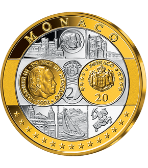 Première frappe en hommage à l'Euro en argent pur «Monaco»