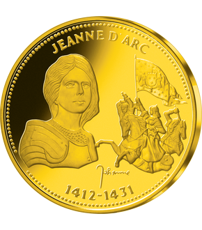 Frappe dorée à l'or pur «Jeanne d'Arc»
