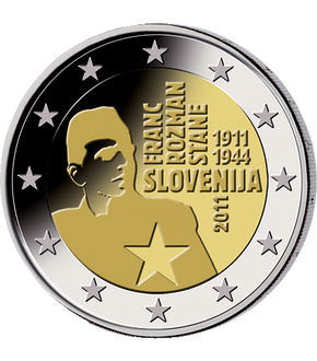 Monnaie de 2 Euros «Centenaire de la naissance de Franc Rozman-Stane» Slovénie 2011