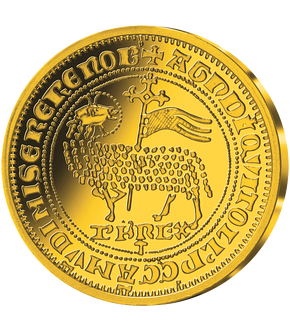 Frappe en argent doré à l'or pur «Agnel d'or - Philippe V 1316»  