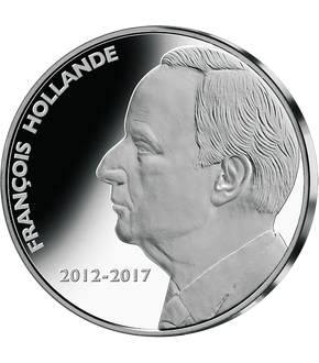 Frappe en argent Les Présidents: «François Hollande 2012-2017»