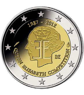 Monnaie de 2 Euros «75e anniversaire du concours Reine Élisabeth» Belgique 2012
