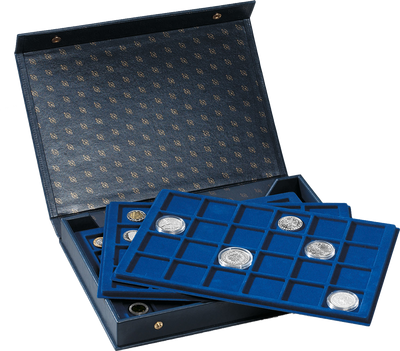 Münzkassette L inkl. 4 Münztableaus, blau