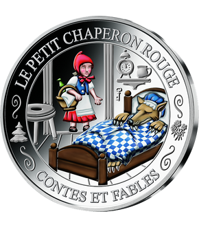 Frappe en argent Contes et Fables: «Le Petit Chaperon Rouge»