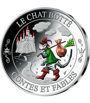 Frappe en argent Contes et Fables: «Le Chat Botté»