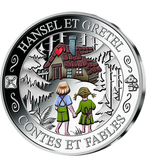 Frappe en argent Contes et Fables: «Hansel et Gretel» 
