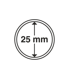 Münzkapseln GRIPS 25 mm, 10er Pack