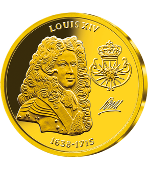 Frappe en or pur «Louis XIV 1638-1715»