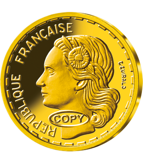 Frappe en or pur «50 Francs Guiraud»