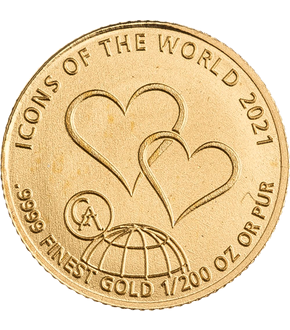 Monnaie en or le plus pur « Icônes du monde 2021 »