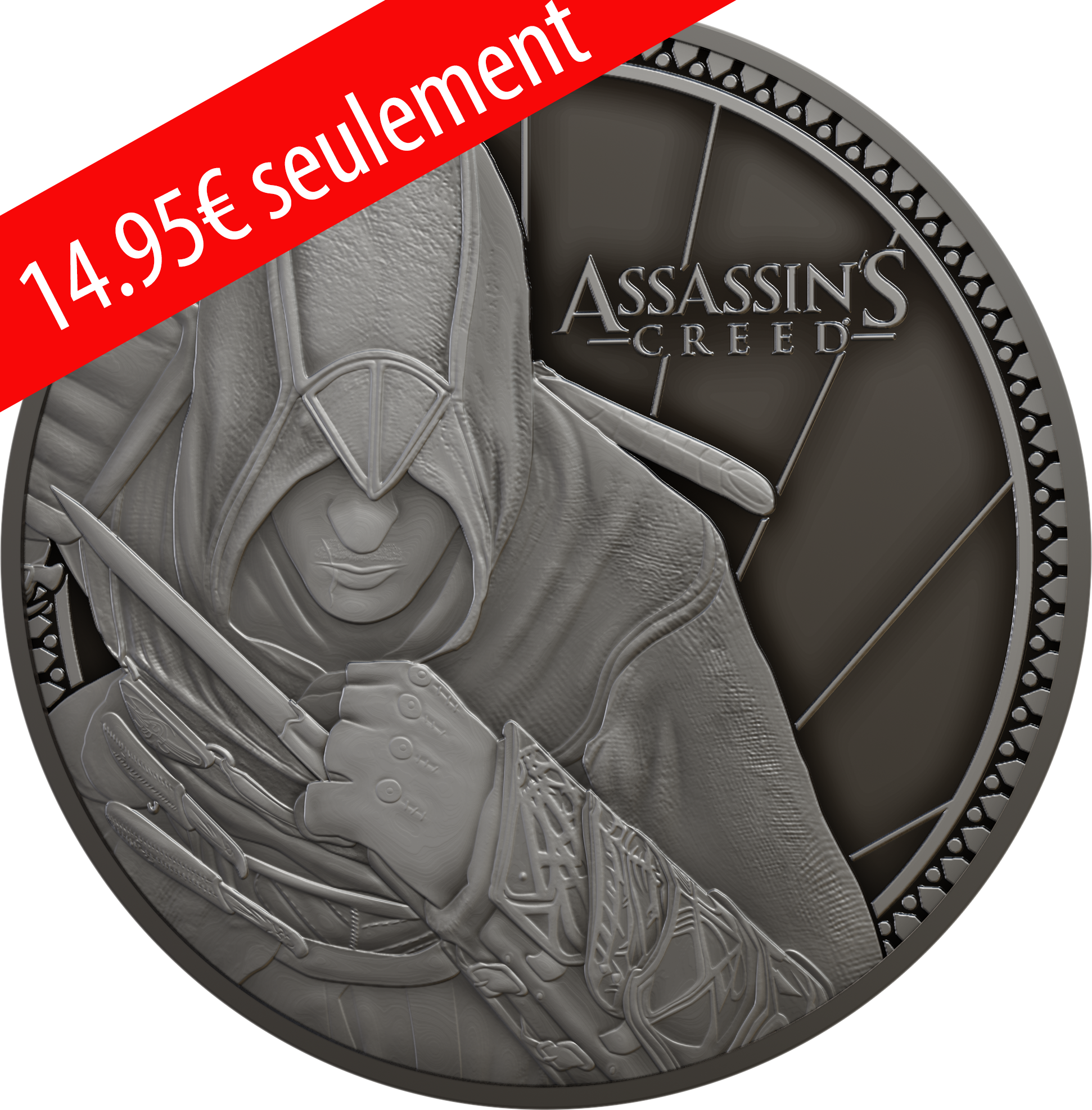 Collector : pièce en argent sous licence officielle Ubisoft TM «Assassin's Creed»