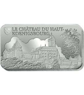 Lingot du patrimoine en argent pur «Le Château du Haut-Koenigsbourg»