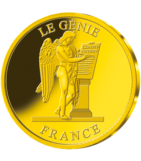 Les symboles monétaires en or : Frappe en or «Le Génie»