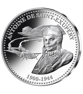 Frappe en argent pur « Antoine de Saint-Exupery »