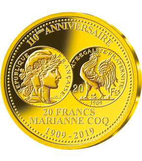 Un magnifique hommage au dernier Franc Or ! La frappe en or "Marianne Coq"
