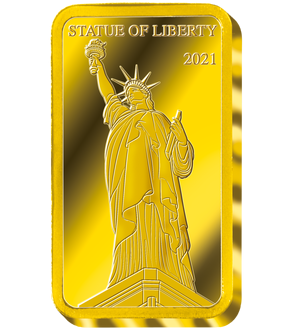 Monnaie-Lingot en or le plus pur «Statue de la Liberté» 2021