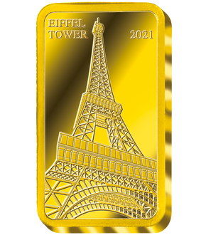 Monnaie-Lingot en or le plus pur «Tour Eiffel» 2021