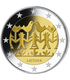 Monnaie commémorative de 2 Euros «Festival de chants et de danses» Lituanie