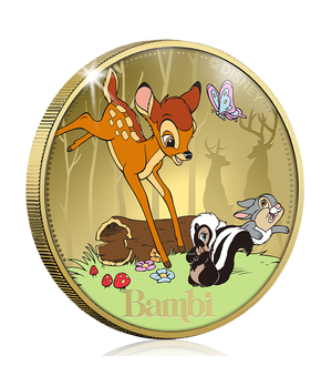 Bambi et ses amis, sur une superbe pièce officielle Disney