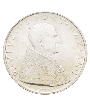 Monnaie 500 Lire Pape Paul VI Vatican 1963