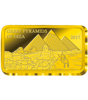 Lingot en or le plus pur «Pyramides de Gizeh»