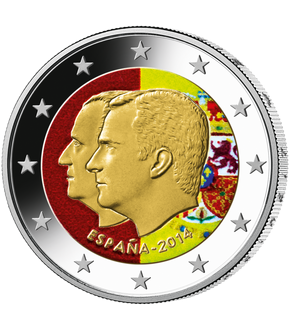 Monnaie de 2 Euros «Accession au trône d’Espagne par Felipe VI» Espagne 2014