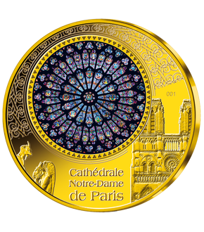 Des monnaies, frappes et lingots en l'honneur de la Cathédrale Notre-Dame de Paris 