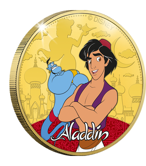 La frappe dorée à l'or pur Classiques Disney «Aladdin» 