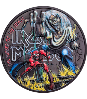 Monnaie en argent pur colorisé «Iron Maiden» 2022