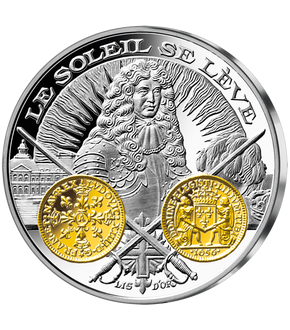 Frappe en argent pur 2000 ans d'histoire monétaire française: «Louis XIV Lis d’or 1656»