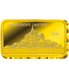 Lingot en argent pur pour le millénaire du Mont Saint Michel
