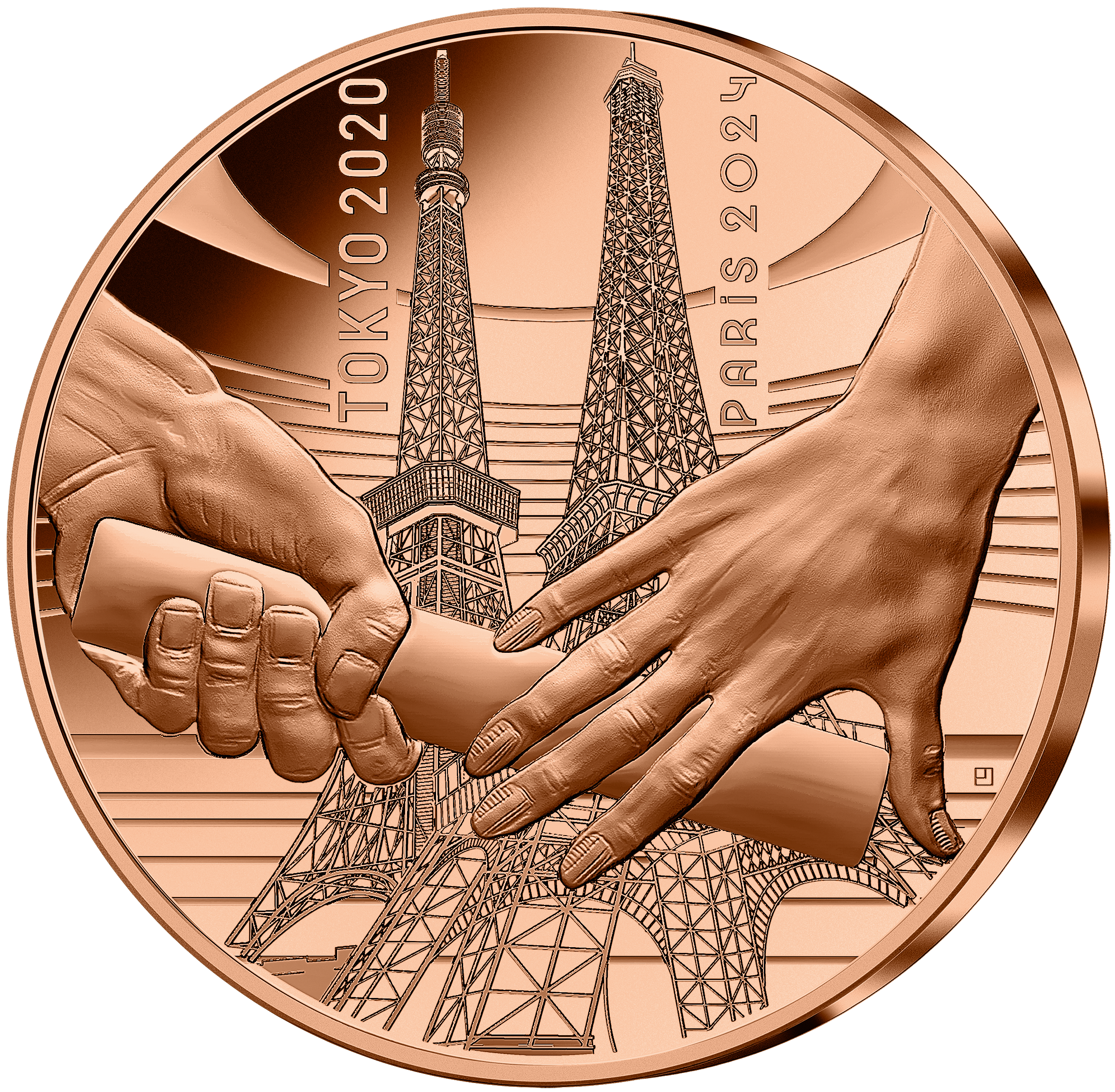 Paris 2024 : Les monnaies commémoratives 1/4 Euro en acier cuivré en l'honneur des athlètes !