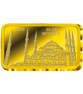 Monnaie-lingot en or le plus pur «Mosquée bleue - Istanbul»