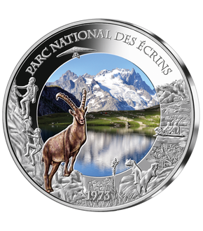 Frappe en argent colorisé «Parc national des écrins»