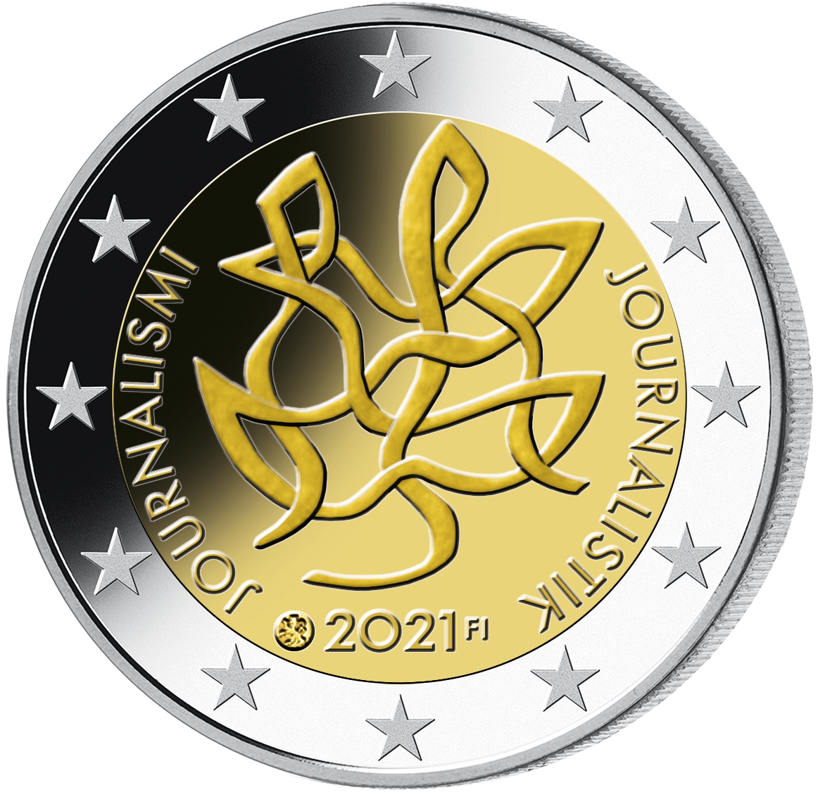 Monnaie commémorative de 2 Euros «Journalisme / Liberté de la presse» Finlande 2021